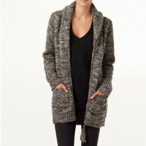 Aritzia Wilfred Free "Orme" Knit Zip-up Cardigan Coat Size S Wool Alpaca Blend